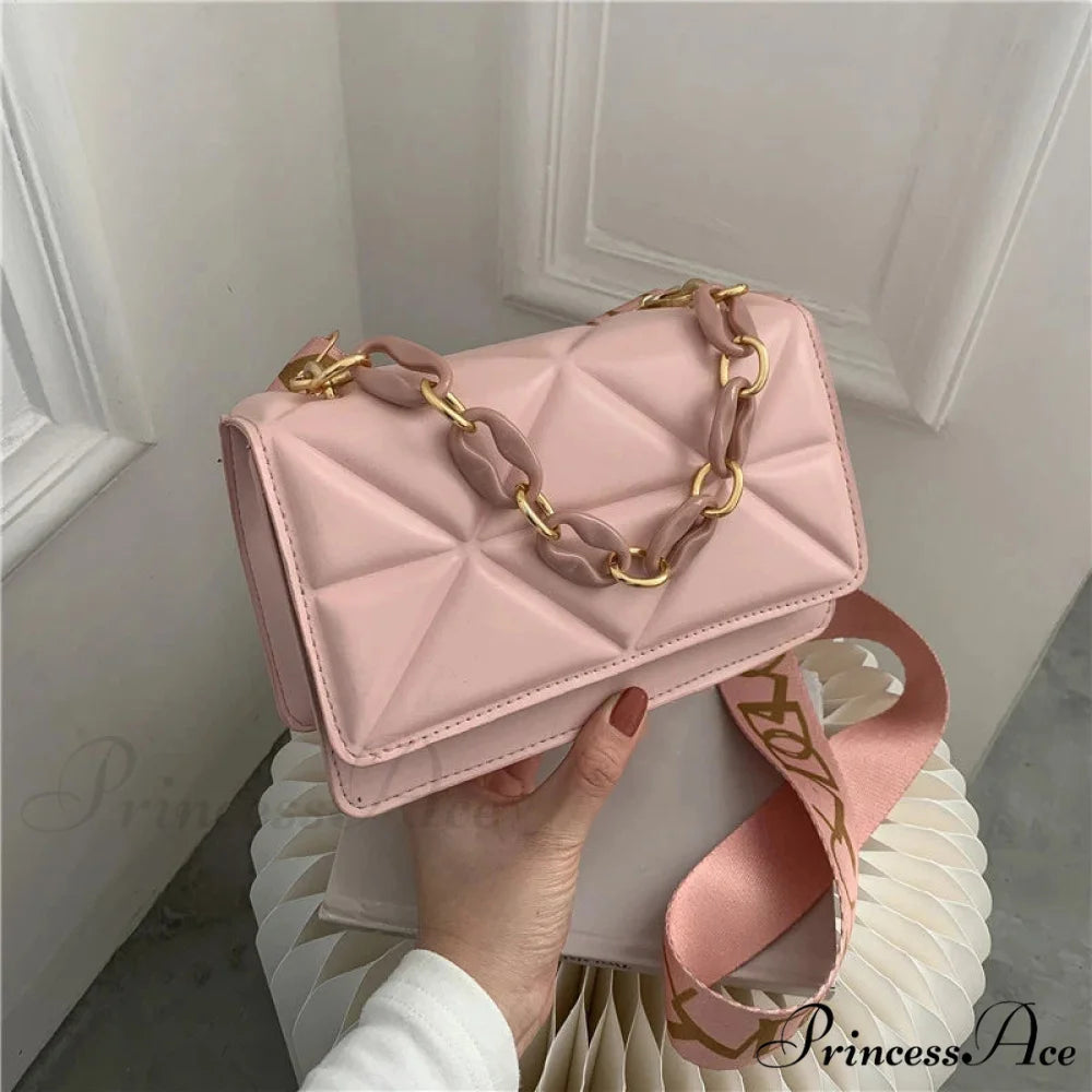 High-end Designer Crossbody Shoulder Purse Pink handbag-250126
