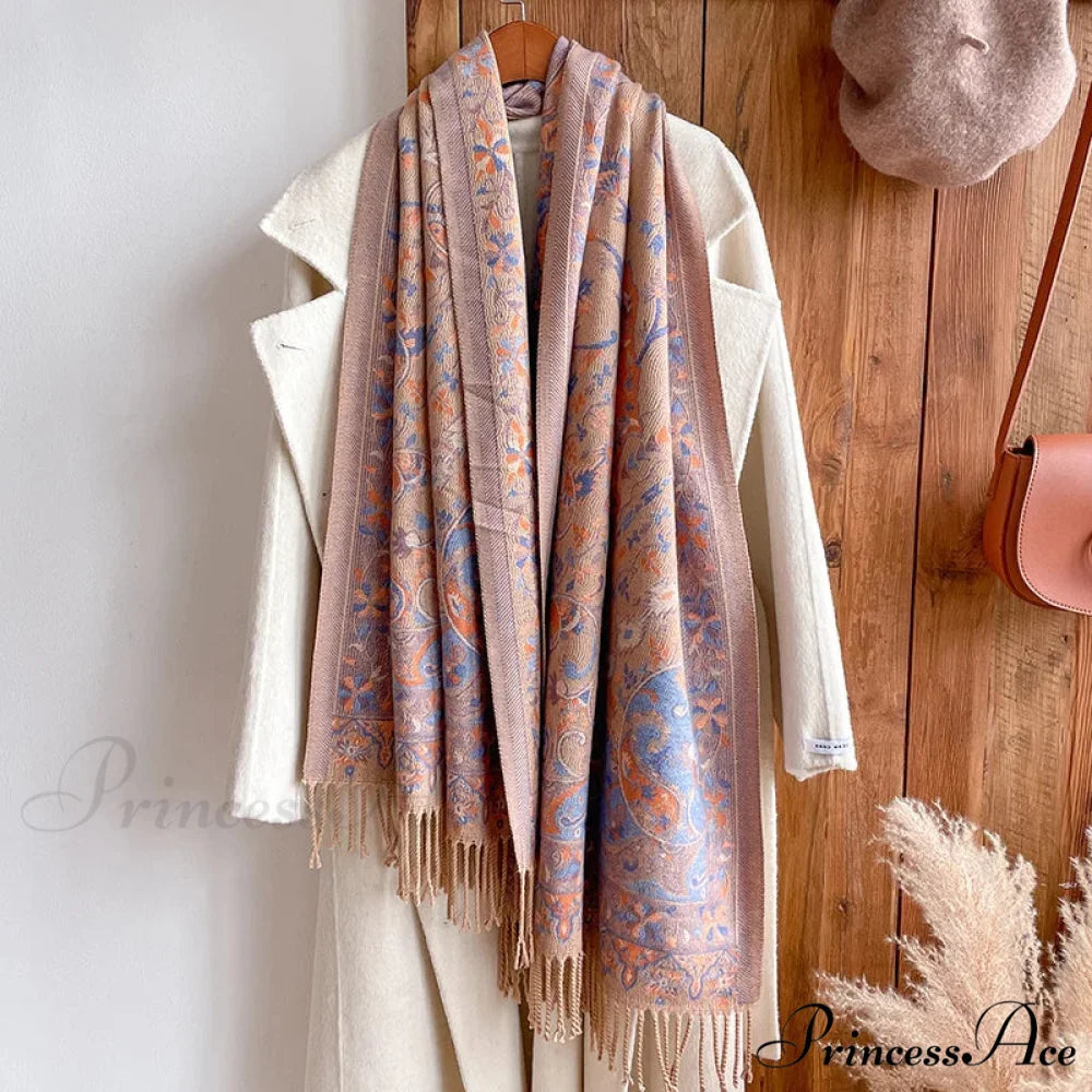 High-end Luxury Brand Winter Wrap Scarf Color15 scarf-241228