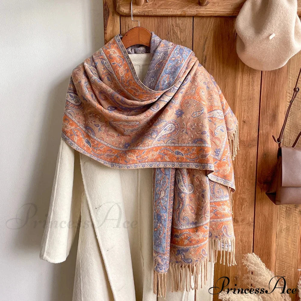 High-end Luxury Brand Winter Wrap Scarf Color6 scarf-241228