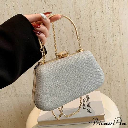 High-end Stylish Evening Sparkle Wedding Clutch Purse handbag-250126