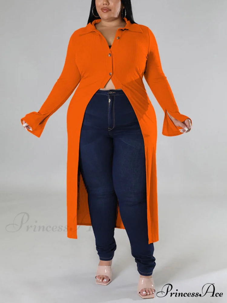 High Low Sequin Trendy Maxi Cocktail Dress Orange / L