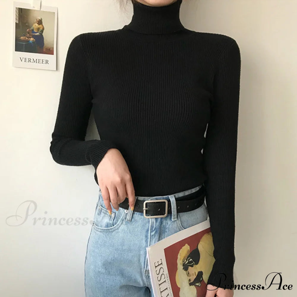 High Neck Bell Sleeve Sweater Wide Sophisticated Leg Pants Matching Set - Royal Blue