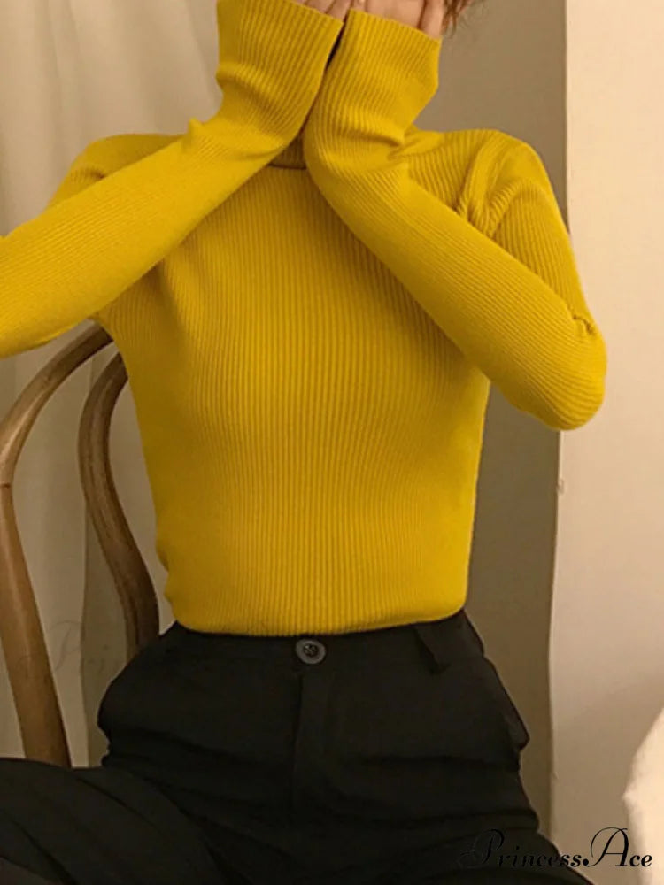 High Neck Bell Sleeve Sweater Wide Sophisticated Leg Pants Matching Set - Royal Blue