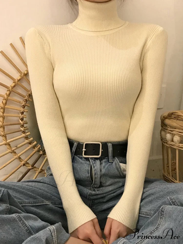 High Neck Bell Sleeve Sweater Wide Sophisticated Leg Pants Matching Set - Royal Blue Apricot / ONE SIZE