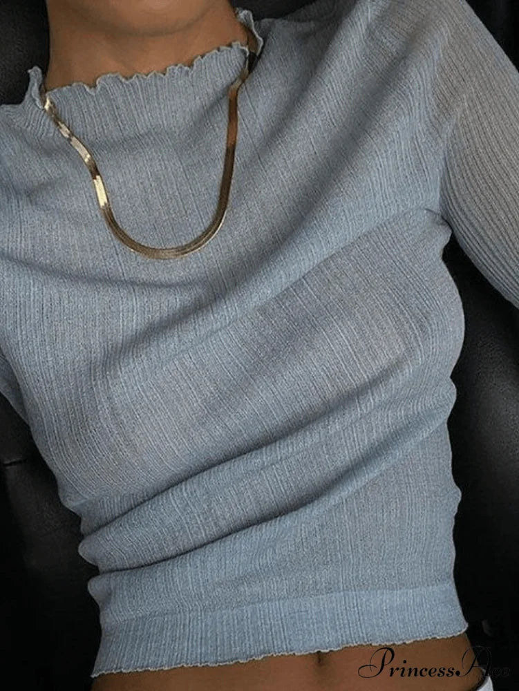 High Neck Ruched Bodycon Party Classic Mini Dress - Hot Pink Blue / S