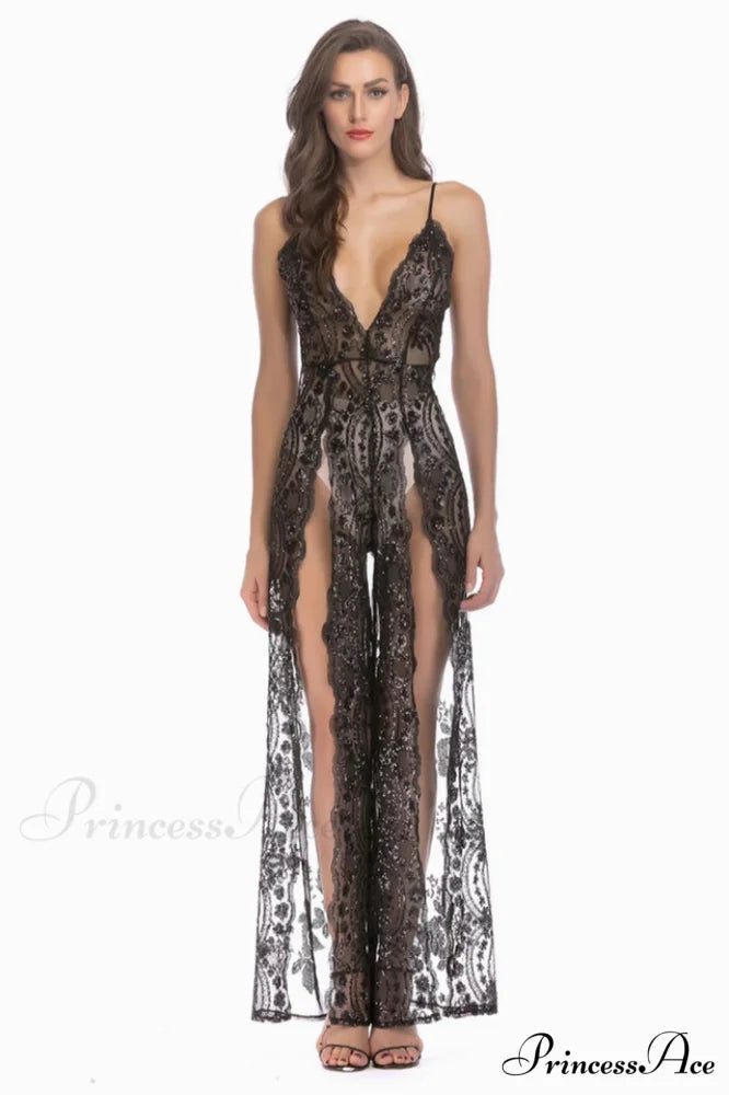 High Slit Backless Charming Boho Cocktail Gown