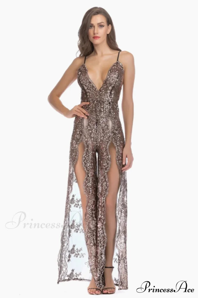 High Slit Backless Charming Boho Cocktail Gown S / 3#