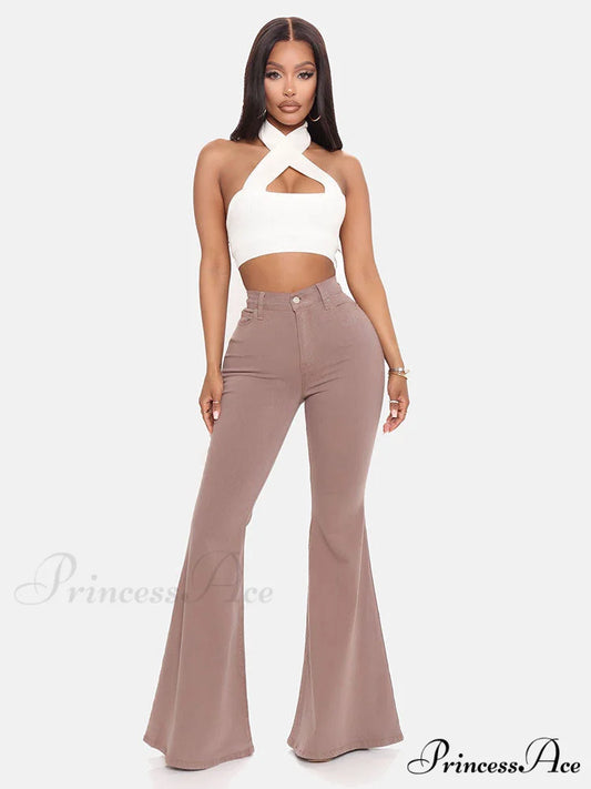High-Slit Long Graceful Pleated Maxi Skirt Mocha / S
