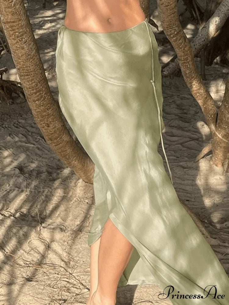 High Slit Mesh Trendy Bodycon Maxi Dress