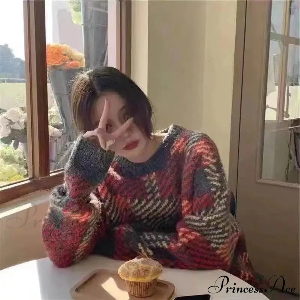 High Street Informal Reproduction Circular Neck Sweater swraters-241228