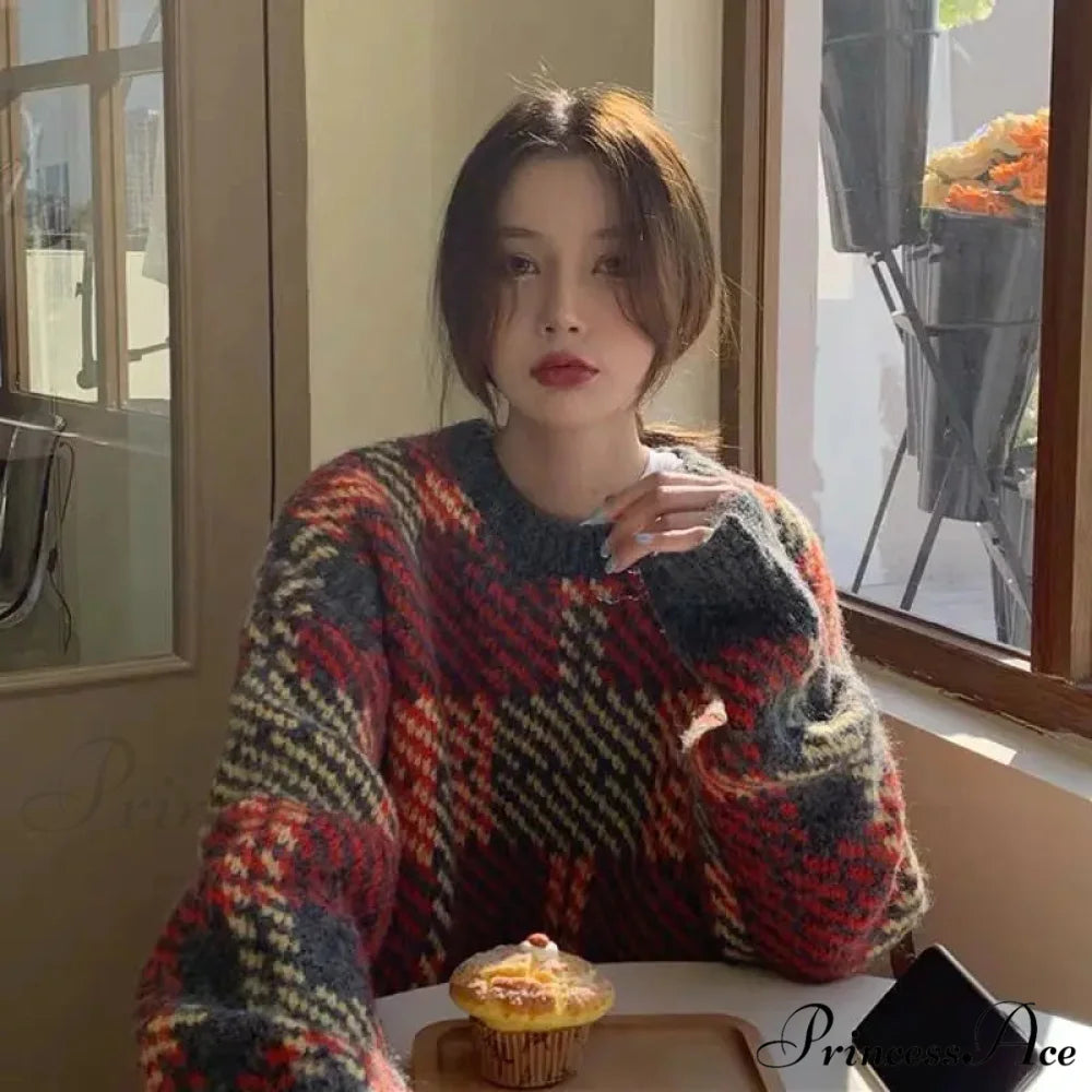 High Street Informal Reproduction Circular Neck Sweater swraters-241228