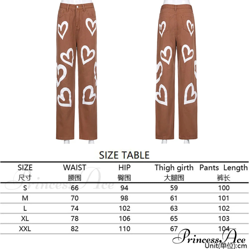 High Street Variegated Patchwork Jeans GL3301 Brown / XS