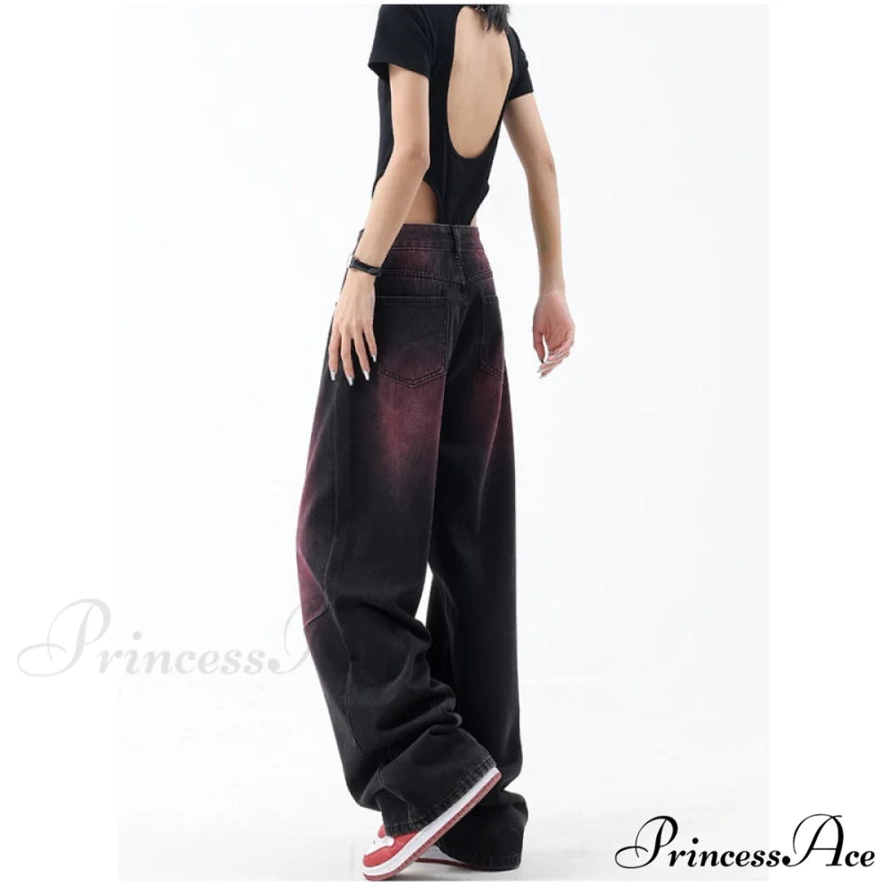 High Waist Baggy Wide Leg Pants Street Fashion