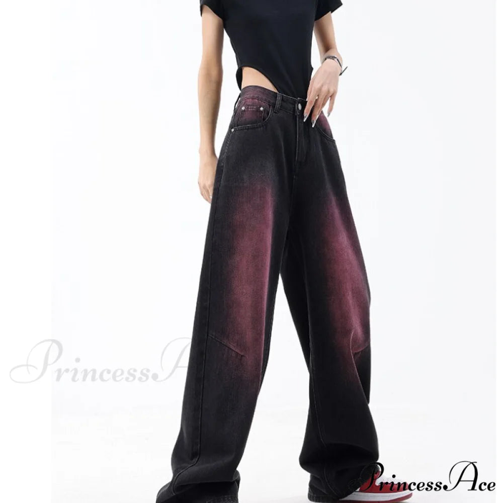 High Waist Baggy Wide Leg Pants Street Fashion