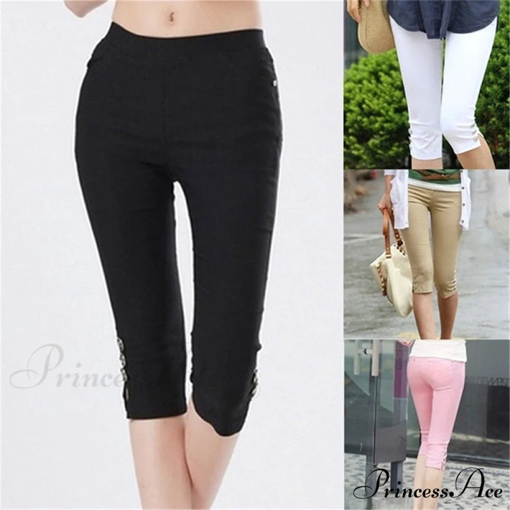 High Waist Elastic Plus Size Pants