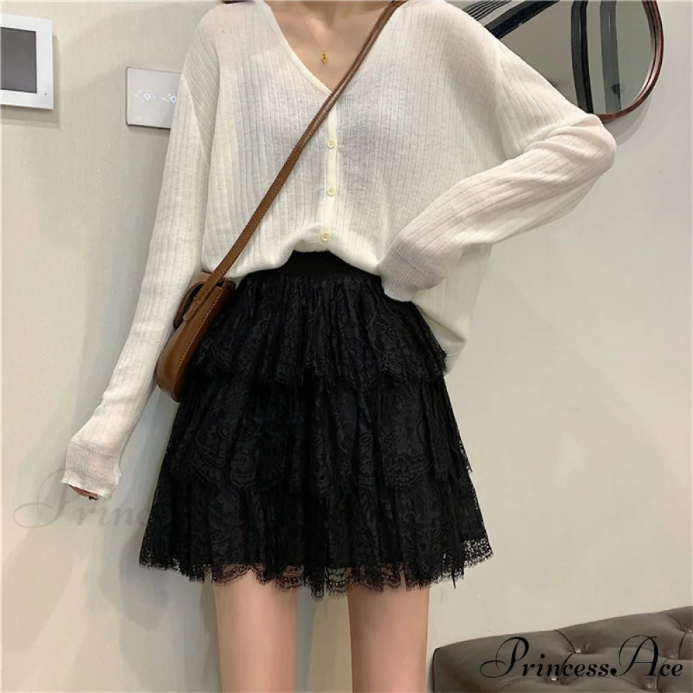 High Waist Elegant A Line Mini Skirts