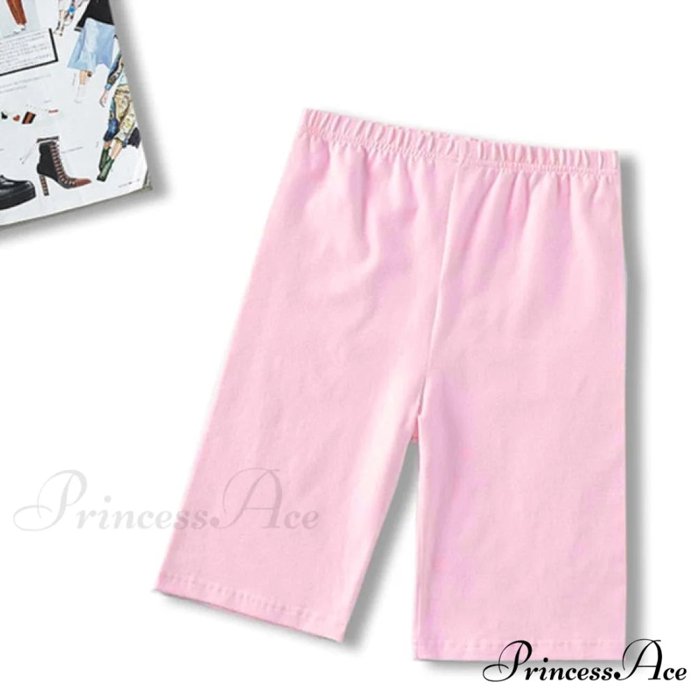 High Waist Fashion Biker Shorts pink / L