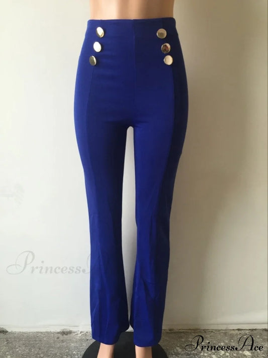 High Waist Formal Elegant Long Trousers 1 / S