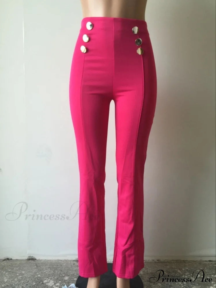High Waist Formal Elegant Long Trousers 2 / S