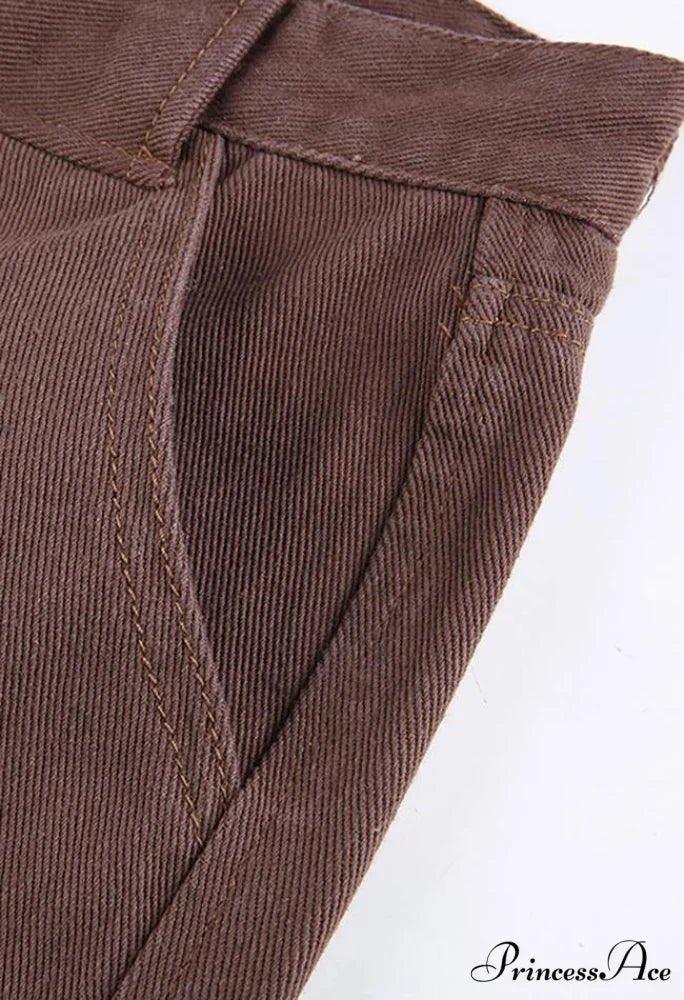 High Waist Graceful Irregular Denim Skort