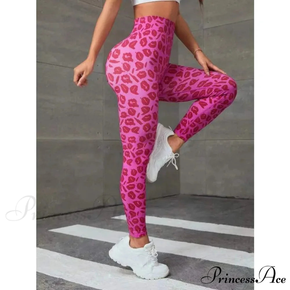 High Waist Leopard Seamless Butt Lift Yoga Fitness Legging