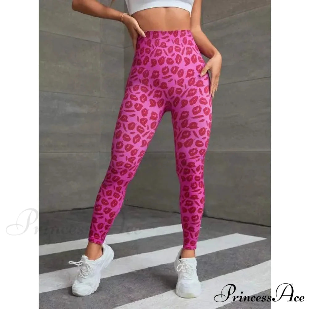 High Waist Leopard Seamless Butt Lift Yoga Fitness Legging