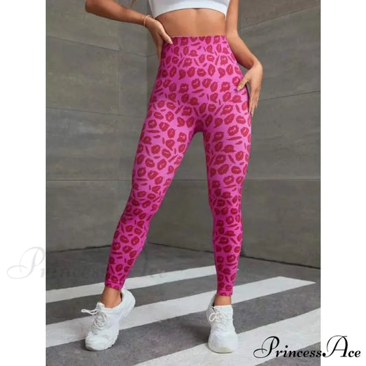 High Waist Leopard Seamless Butt Lift Yoga Fitness Legging