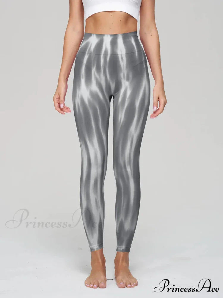 High Waist Seamless Push Up Sport Yoga Legging grey / M