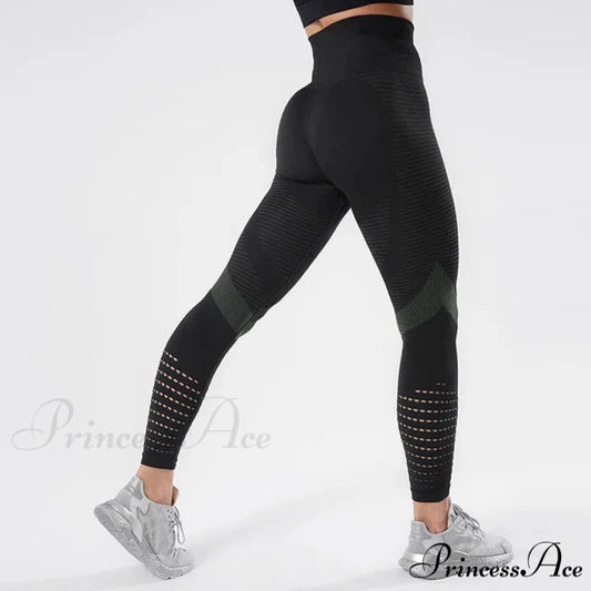 High Waist Sportswear Fitness Legging Black / S