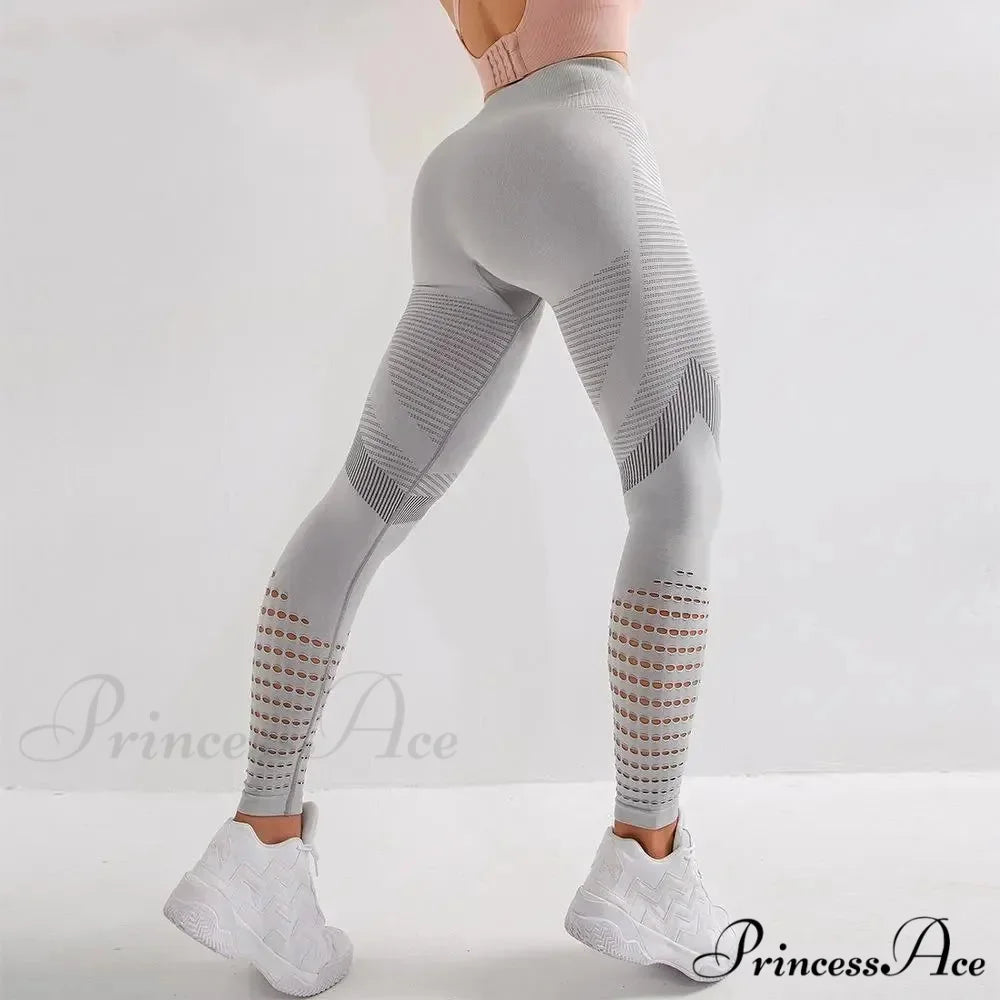 High Waist Sportswear Fitness Legging Gray / S