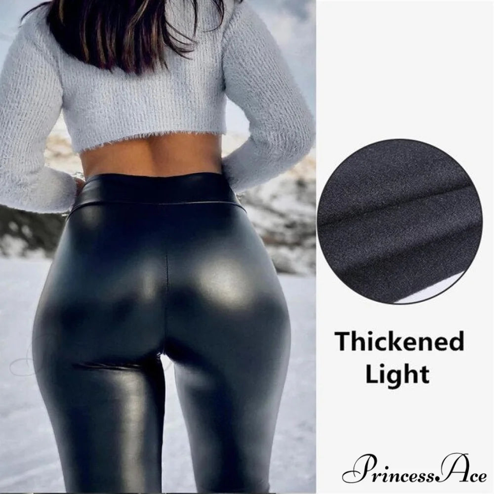 High Waist Trousers Slim Legging ThickenedLight / S