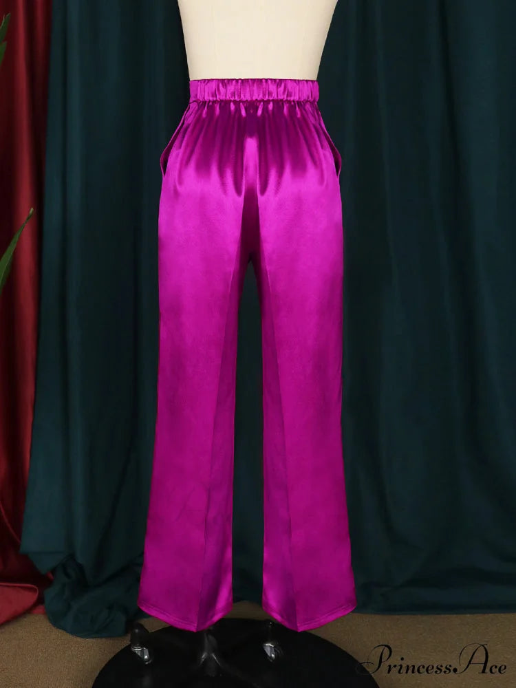 High Waist Wide Leg Pants