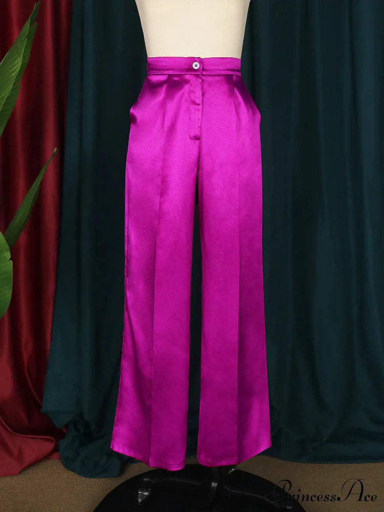 High Waist Wide Leg Pants