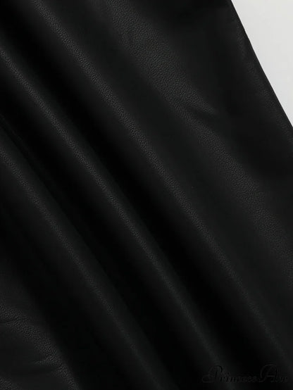 High Waisted Elastic PU Leather Sexy Slim Fit Legs Pants