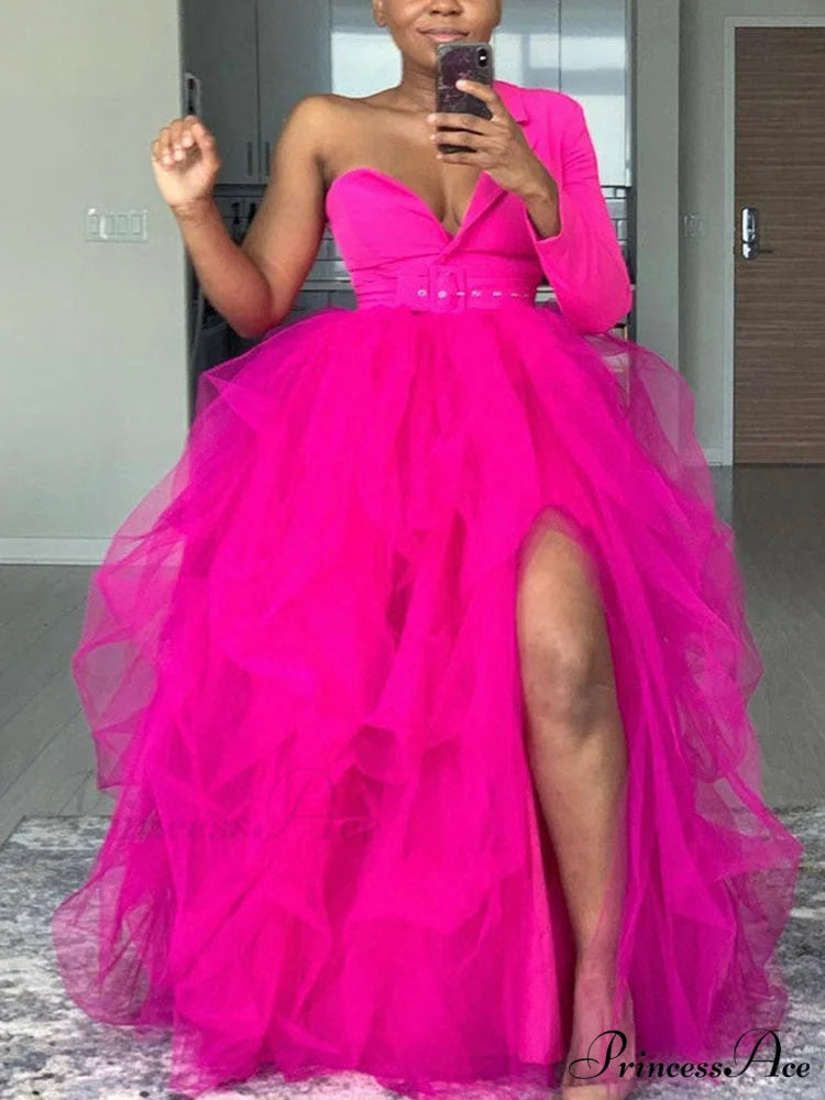 High Waisted Graceful Skinny Ripped Jeans Rose / One Size