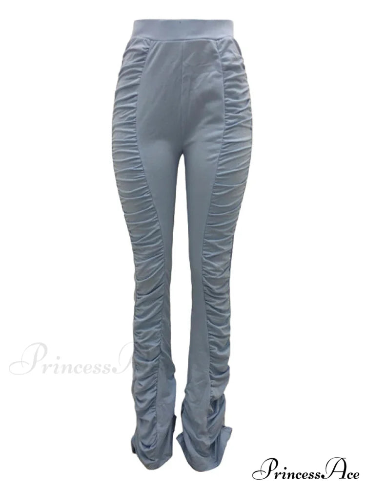 High Waisted Graceful Solid Flare Jeans