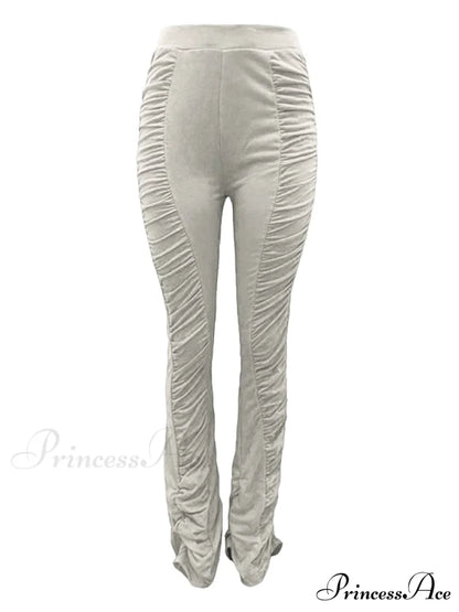 High Waisted Graceful Solid Flare Jeans