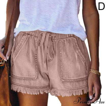 High Waisted Large Size XXL Short Pink / XS