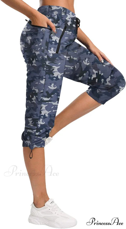 Hiking Capris Pants Outdoor Quick Dry Cargo Cropped Pants