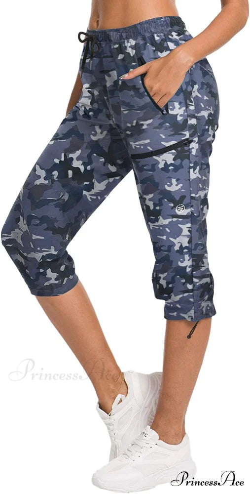 Hiking Capris Pants Outdoor Quick Dry Cargo Cropped Pants