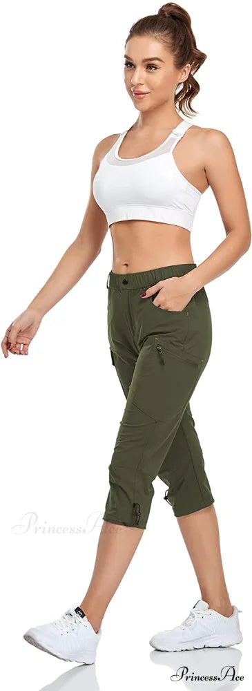 Hiking Cargo Pants Quick Dry Outdoor Camping Capris