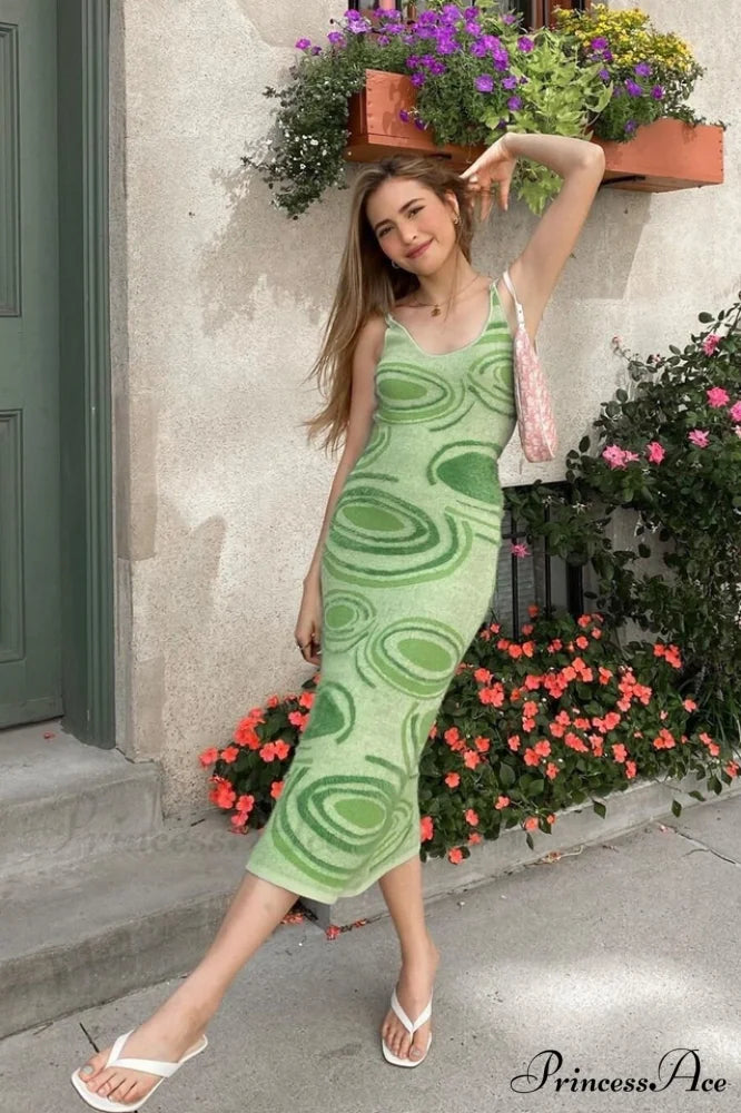 Hockney Elegant Midi Dress