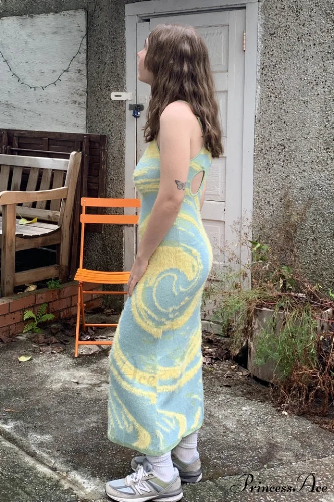 Hockney Elegant Midi Dress