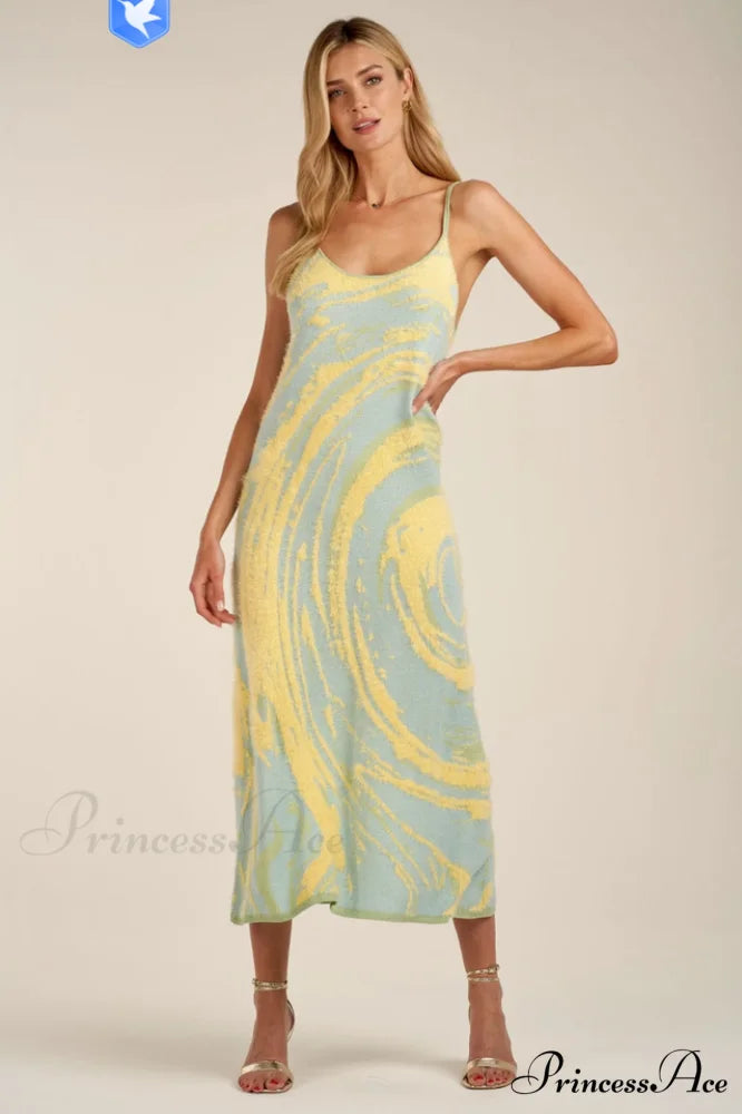 Hockney Elegant Midi Dress M / Mixed Color