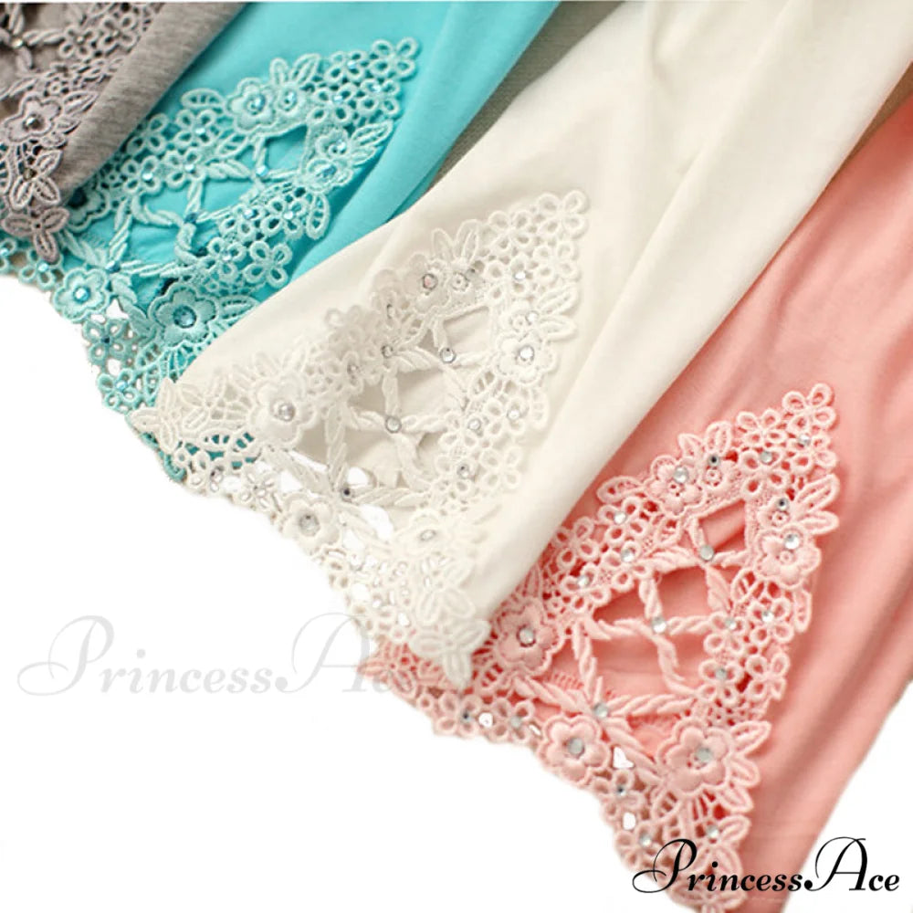 Hollow Lace Stretch Leggings