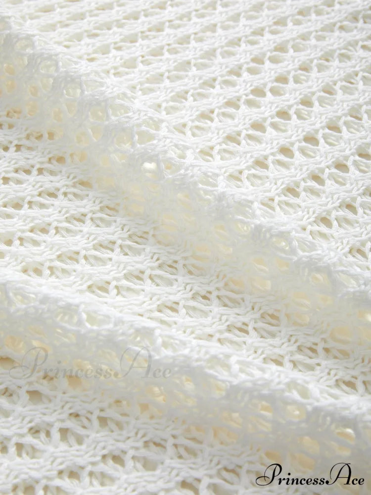 Hollow Out Crochet Trendy Knitted Crop Top