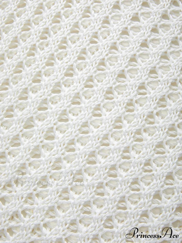 Hollow Out Crochet Trendy Knitted Crop Top