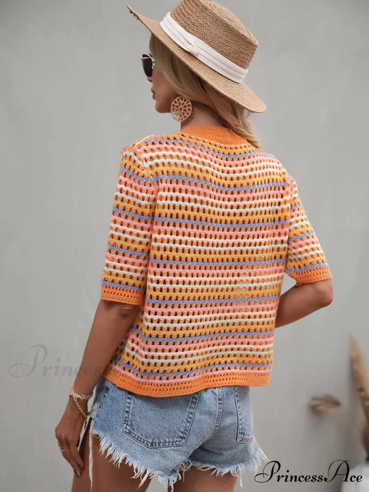Hollow Out Knitted Trendy Crochet Tank Top