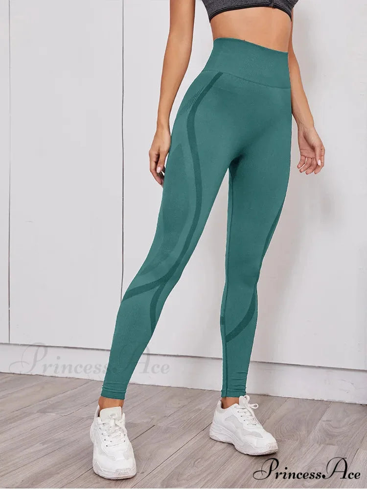 Hollow Out Waist Elastic Gym Training Yoga Legging