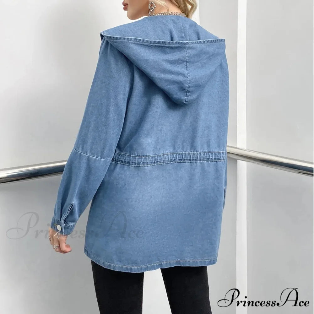 Hooded 2024 Autumn Winter Lapel Loose Open Front Chic Stylish Elegant Fashionable Versatile Short Women’s Jacket